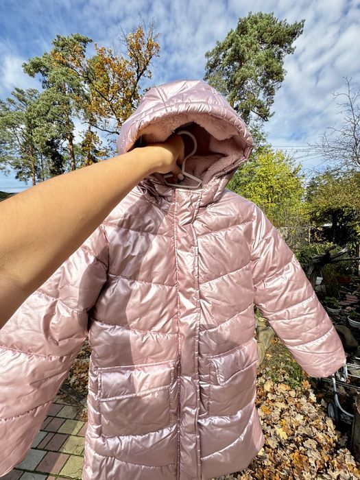 Зимовий комплект пальто,куртка та полукомбинезон на дівчинку  134р.