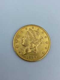 Moneta złota USA 20 dolarów z 1904, 1925, 1899