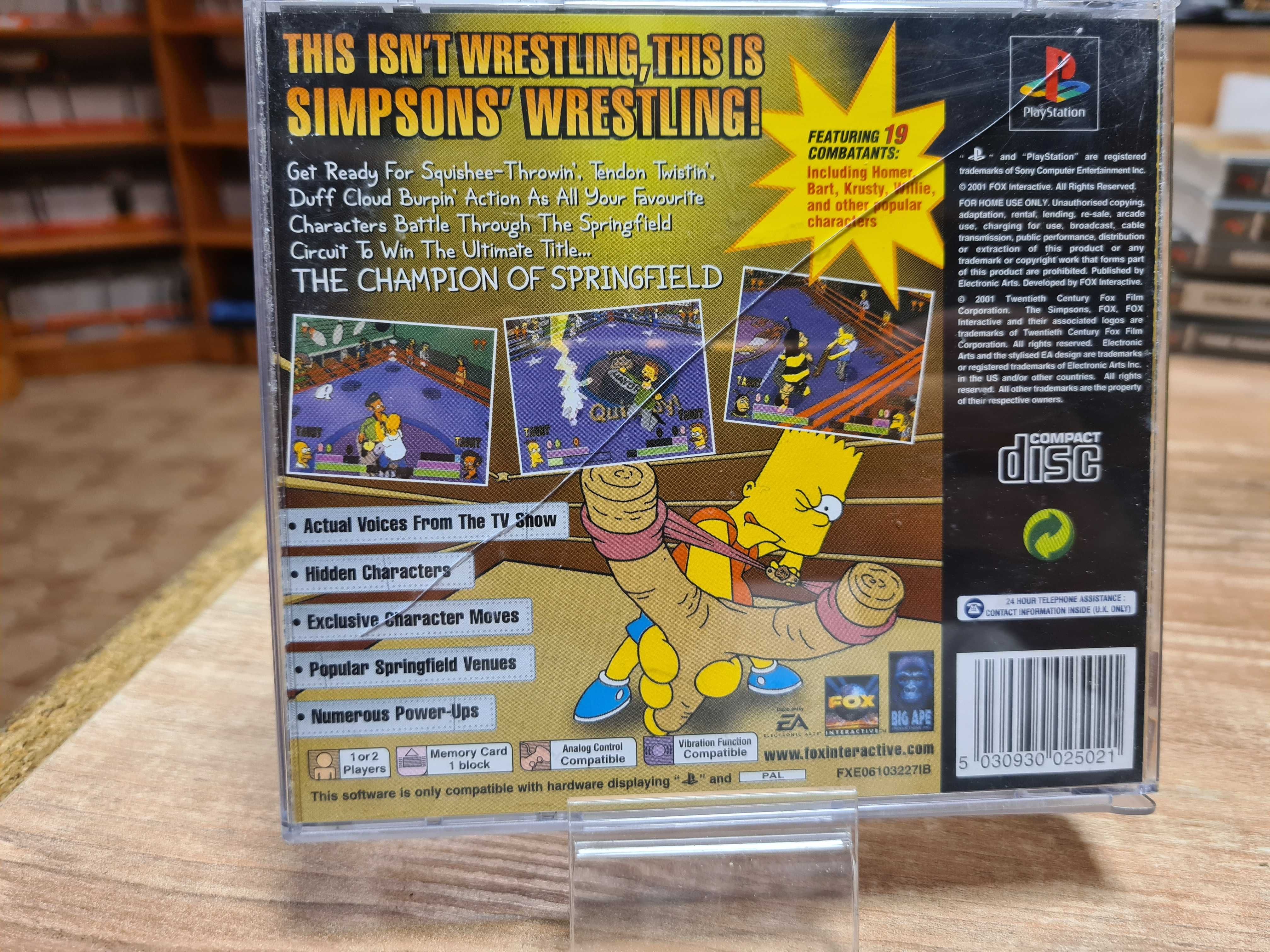 The Simpsons Wrestling PS1,  Sklep Wysyłka Wymiana