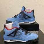 Nowość*NowyJordan4NikeAir4 NiebieskiUnisexTrampki 42.5