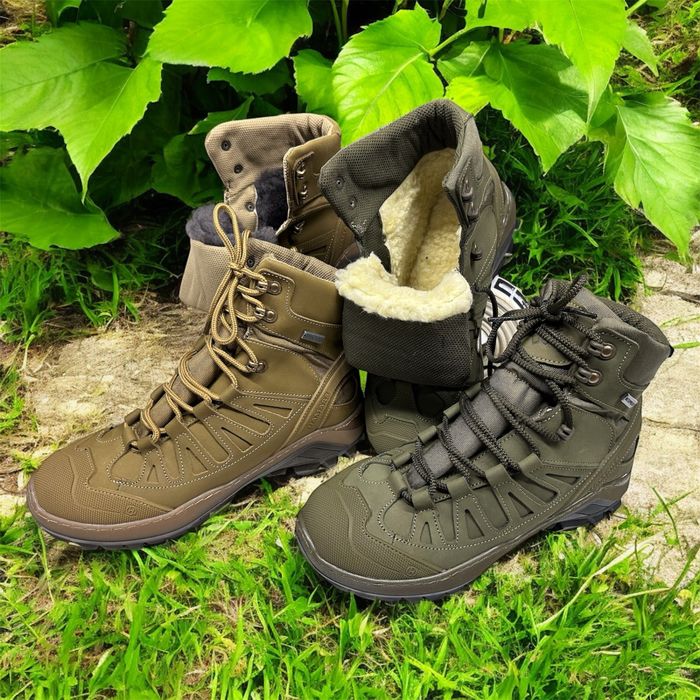 Берці/Ботинки зимові тактичні хутро штучне натуральне Гортекс 40-46