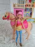 Lalka Barbie dżokejka konik tańczący koń Barbi zestaw