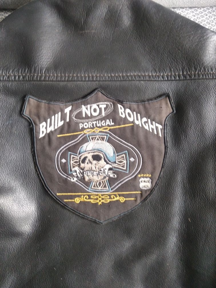 Blusão cabedal motard casa das peles
