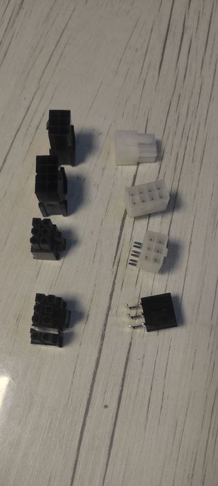 Разъем прямой угловой 6 пин 8 pin мама папа