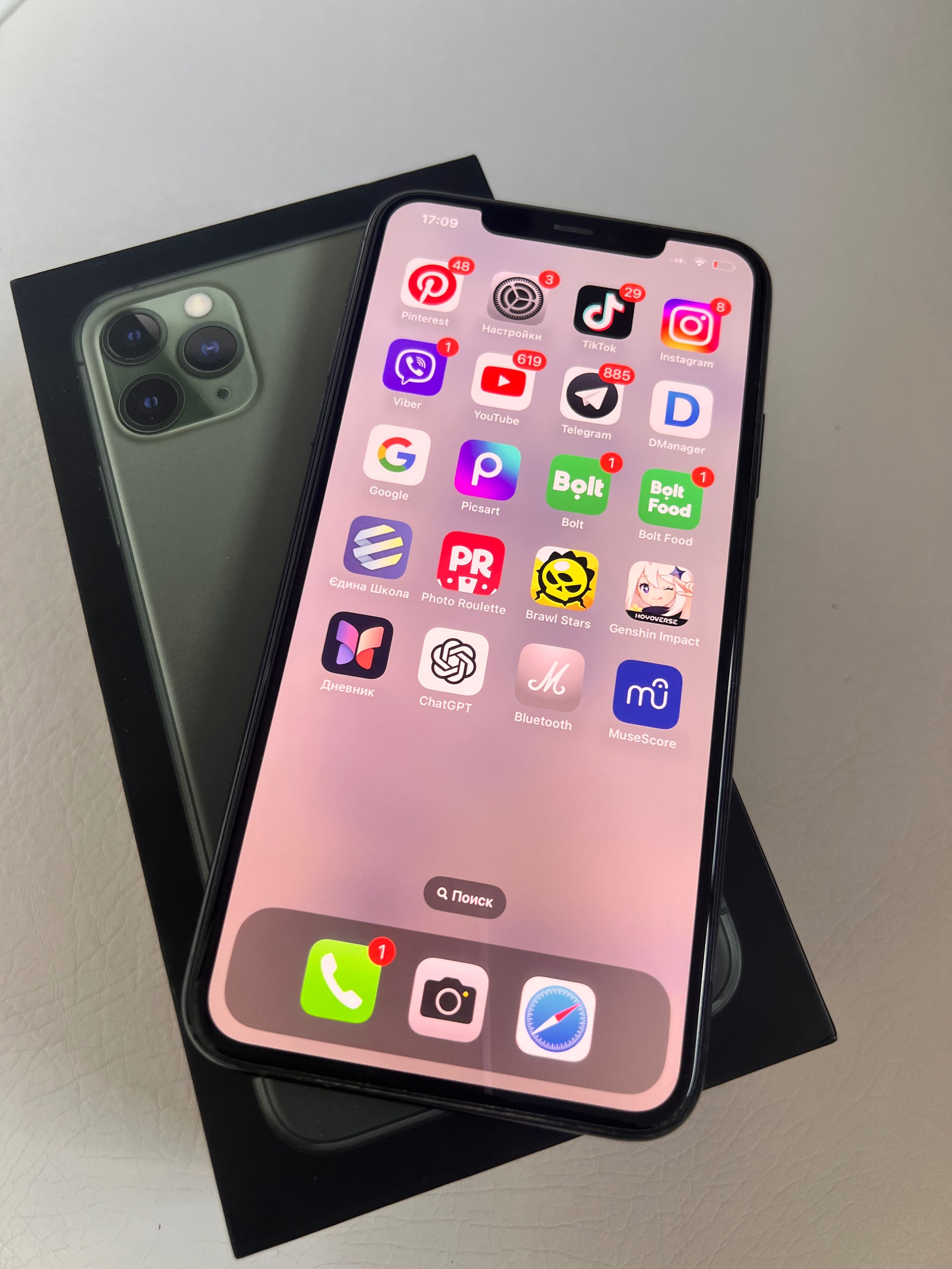 iPhone 11 Pro Max Midnight Green, 256 GB