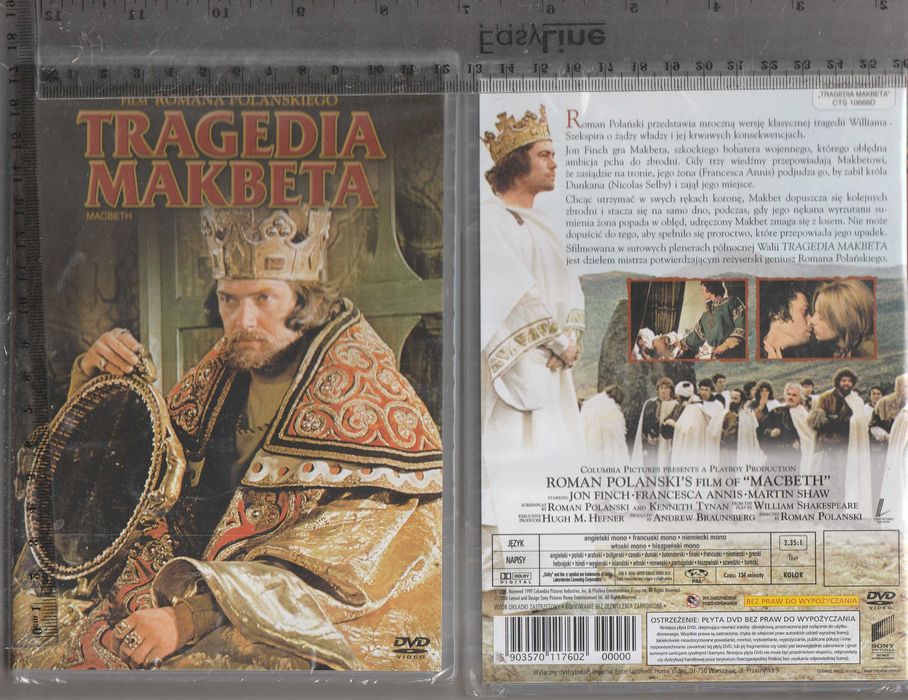 Tragedia Makbeta reż.Roman Polański DVD