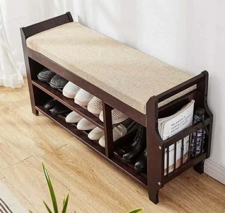 Полиця для взуття.  Банкетка .  Пуф. Лавка . Ясен, Дуб, Береза.