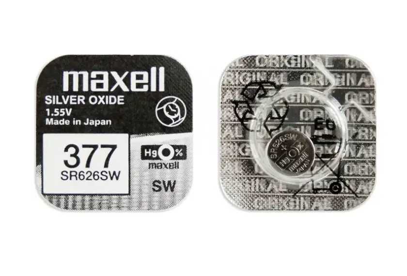 Батарейка Maxell SR 626W 377 (ціна за 10 шт)