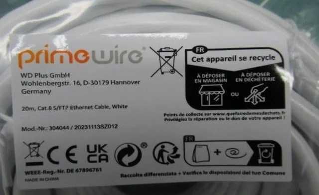 Cabo Ethernet Cat. 8