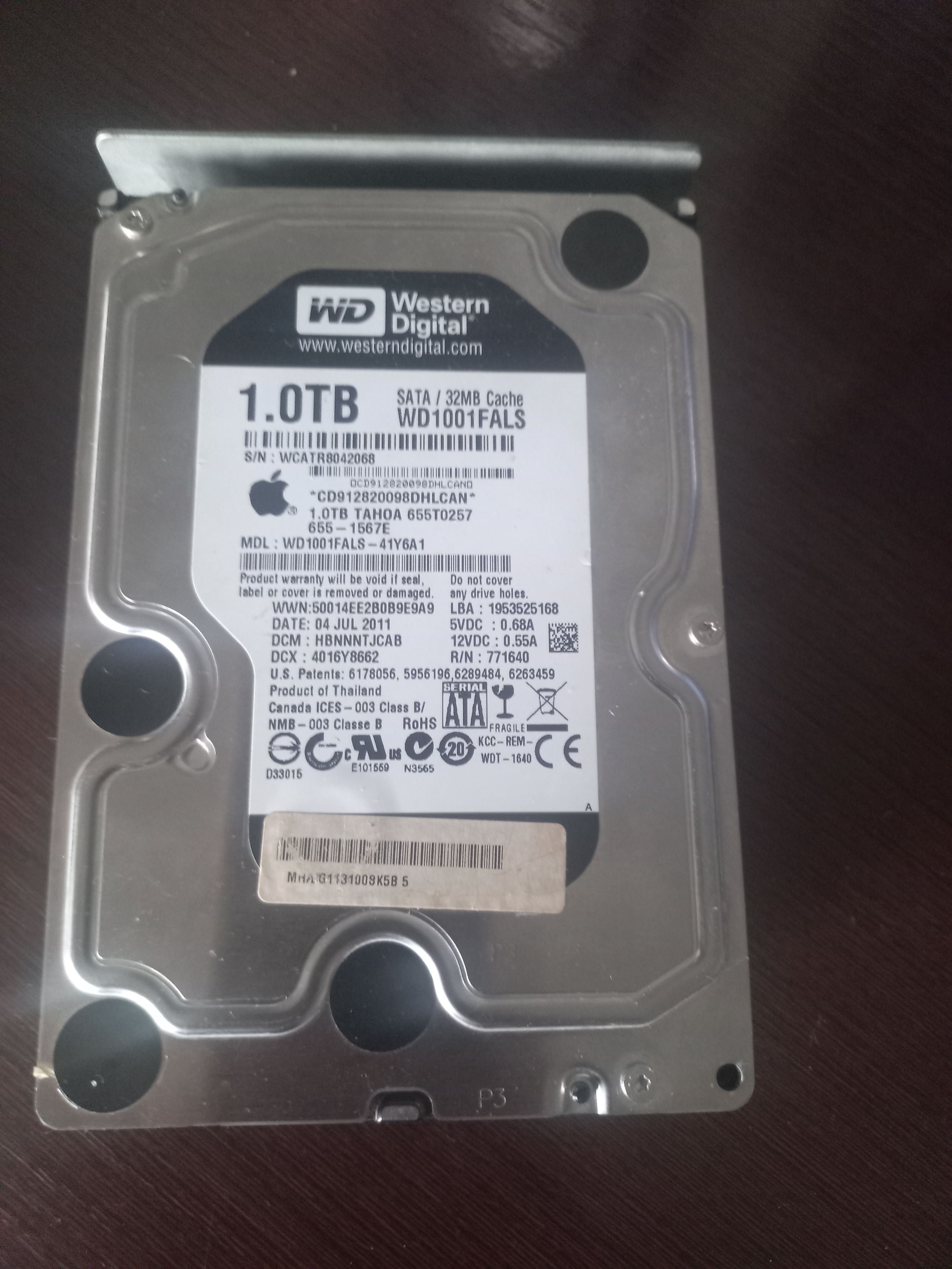HDD WesternDigital 1Tb/Hitachi 320Gb