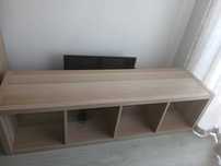 Estante Kallax IKEA ef carvalho c/velatura branca 42x157cm