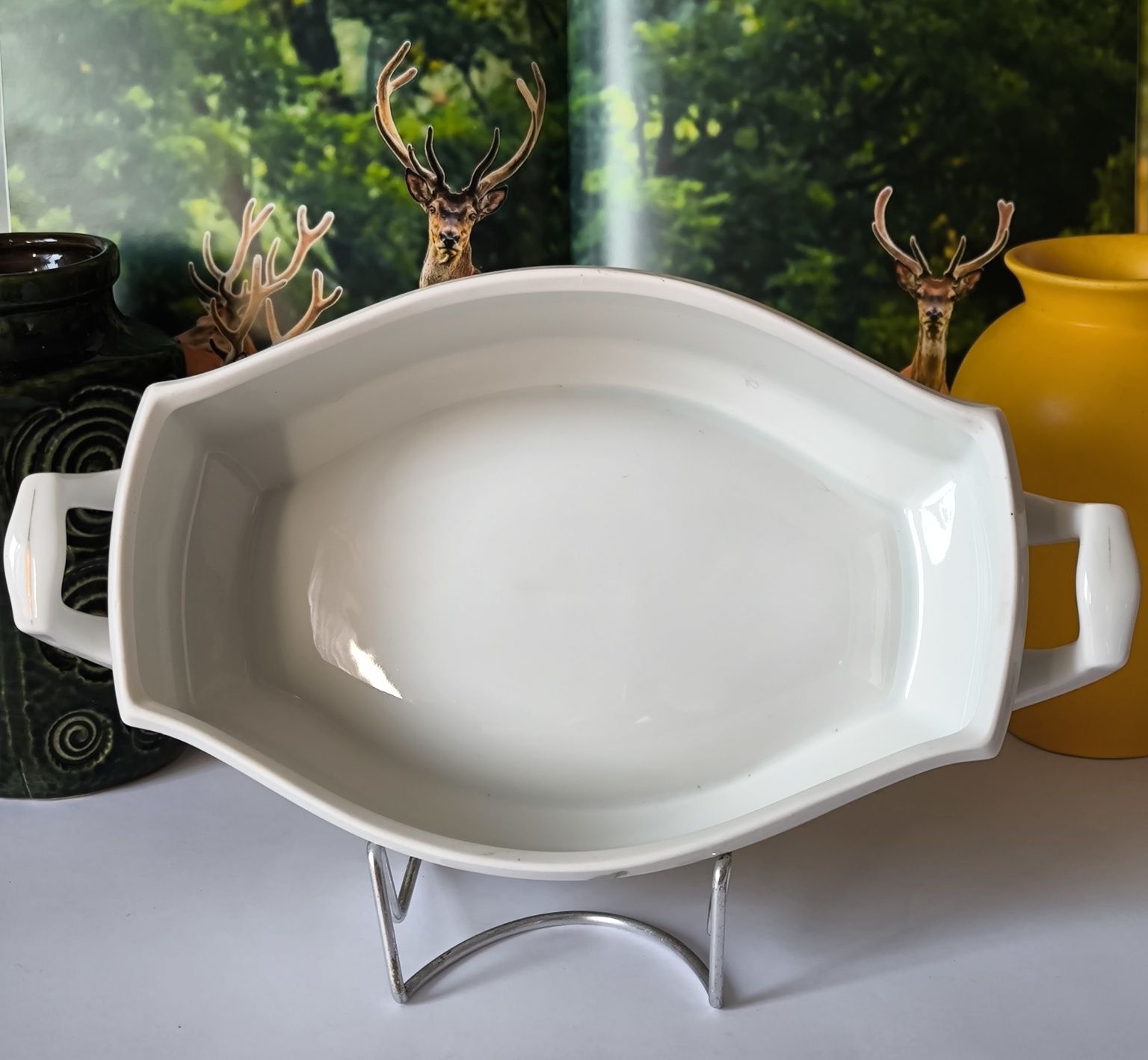 Waza Ćmielów Lwów piękna stara porcelana