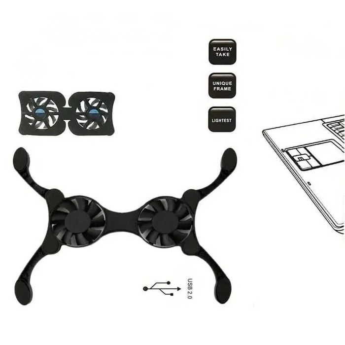 Охладительная, портативная подставка для ноутбука