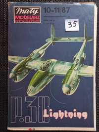 Mały Modelarz 10-11/1987 Samolot myśliwski Lockheed P-38 Lightning