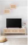 Movel de TV Rattan e Madeira Reyna