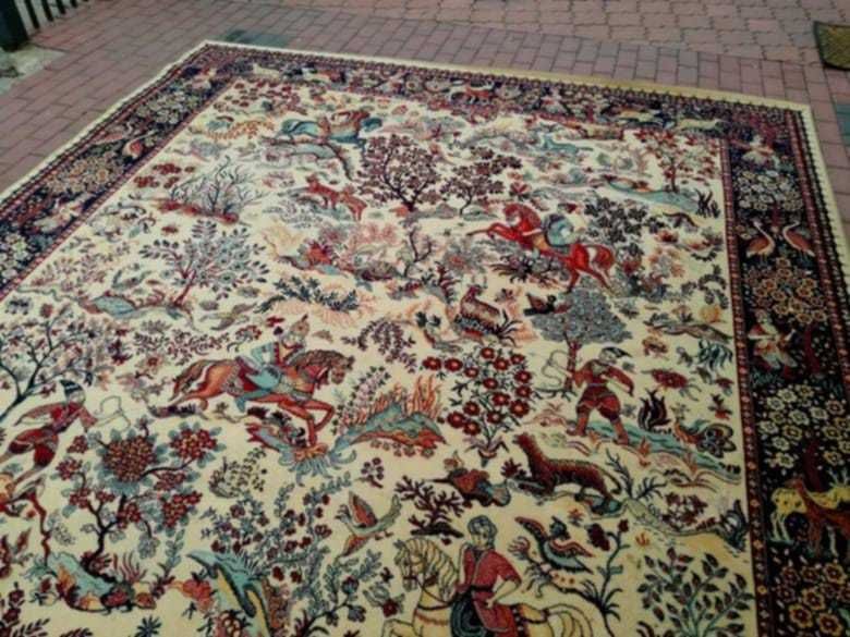 Dywan 250x350 Dywilan Polowanie Wełna 100% wyprany idealny Wysyłka