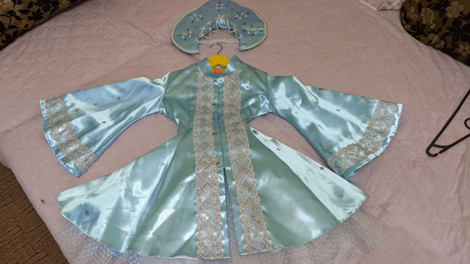 Дитяча сукня, костюм снігурки, ріст 134-140 см