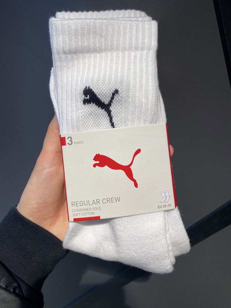 Белые высокие носки женские Puma оригинал Nike
