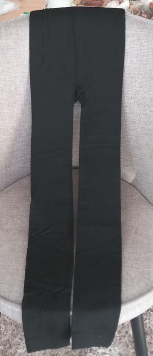 Czarne legginsy  narciarki,r.L