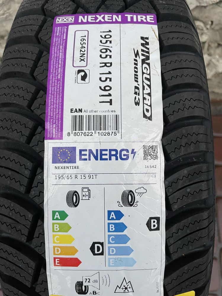 NOWE OPONY ZIMOWE Nexen Winguard Snow'G3 195/65/15 91T