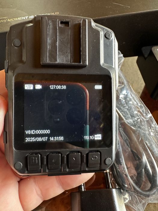 Нагрудна камера CAMMHD V8-128 ГБ 4K із записом аудіо,відео бодікамера