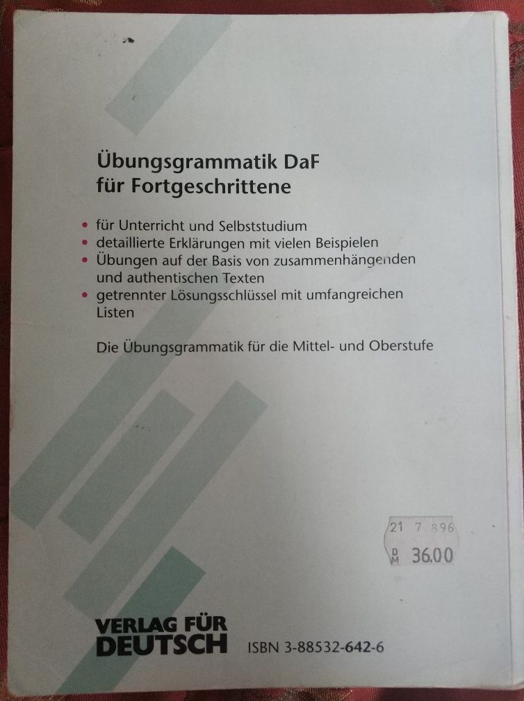 Übungsgrammatik für Fortgeschrittene ćwiczenia niemiecki