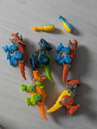 Dinozaury do skręcania i zabawka kreatywna zestaw 5 sztuk 2 śrubokręty
