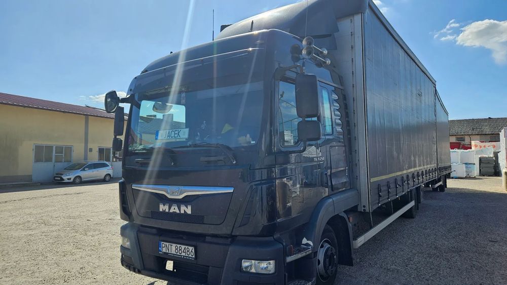 MAN TGL 8,250  ZESTAW TANDEM - MAN TGL 8,250 EURO 6 250KM + Przyczepa KONAR