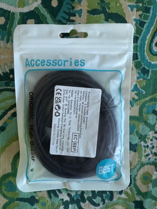 Cabo Aux 2,5mm 4 pinos macho/ femea