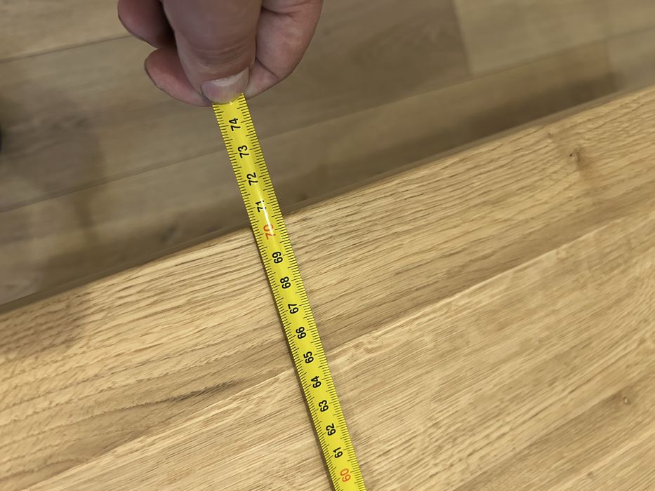 Stolik blat dębowy industrialny