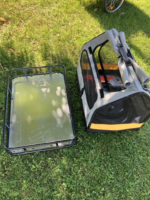 Przyczepka rowerowa dla psa zciągany kontener nowa