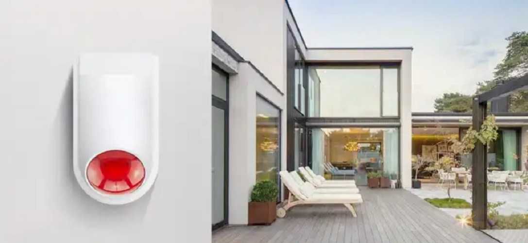 Bezprzewodowa Syrena Zewnętrzna Alarm 120Db 433Mhz