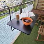 Solidny stolik balkonowy wiszący na balkon taras poręcz balustradę NEW