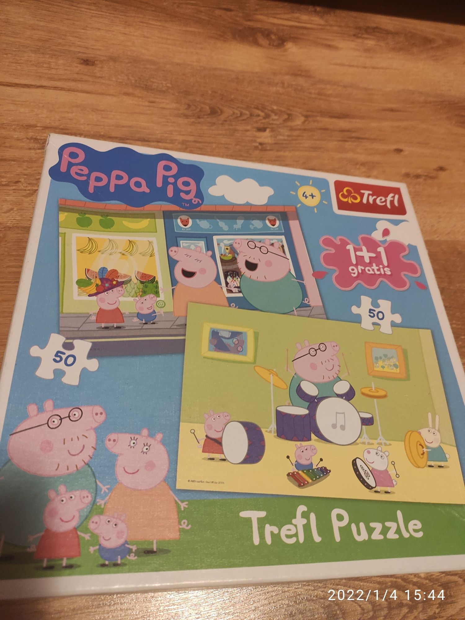 Puzzle  Świnka Peppa 2x50 elementów