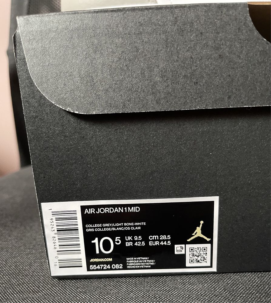 Nike Air Jordan 1 Mid Linen 44,5 (10,5 US)