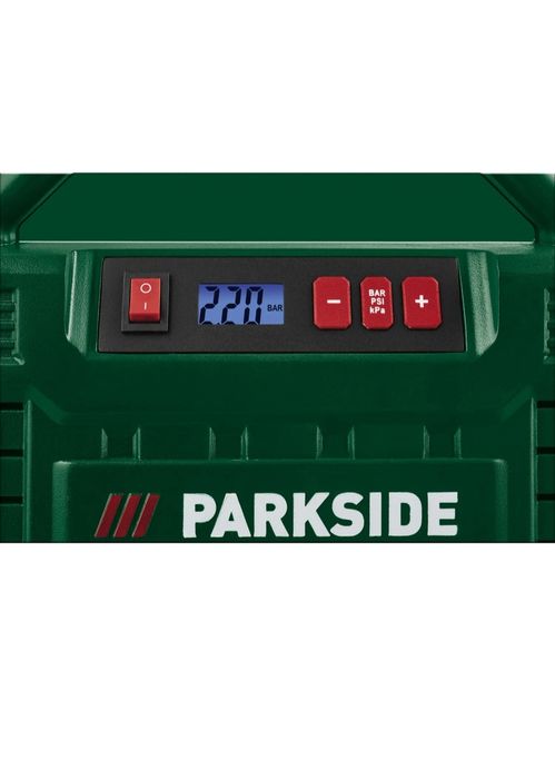 Kompresor przenośny wyświetlaczem 12 V/230 V PARKSIDE PMK 150 A1