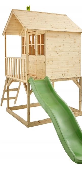 Domek dla dzieci ze zjeżdżalnią