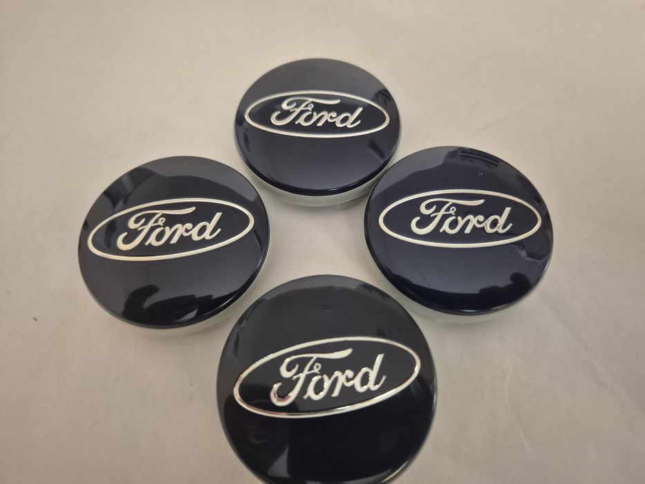 dekielki kapsle kołpaki do alu felg Forda średnica 5,2/5,4 cm granatow