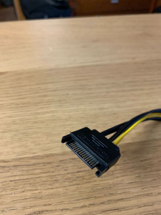 Adaptador alimentação placas gráficas de para PCI-exp de 6 ou 8 pinos