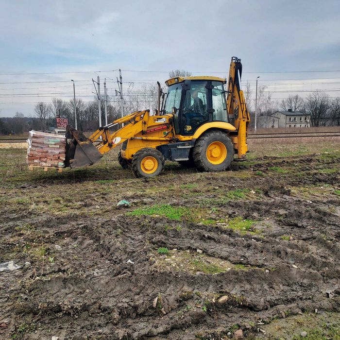 Wynajem koparko ładowarki, prace ziemne, kompleksowe prace przyłączy.