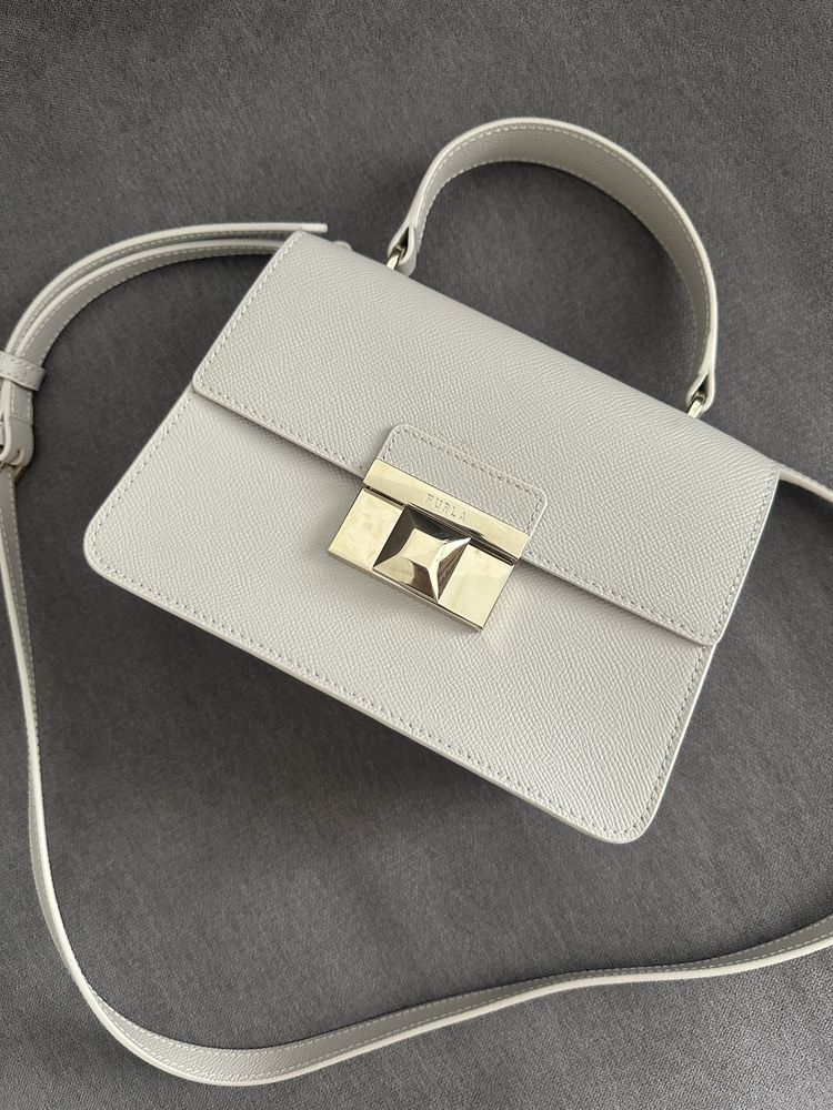 Сумка жіноча FURLA Marmo Venere Mini Leather Satchel (оригінал)