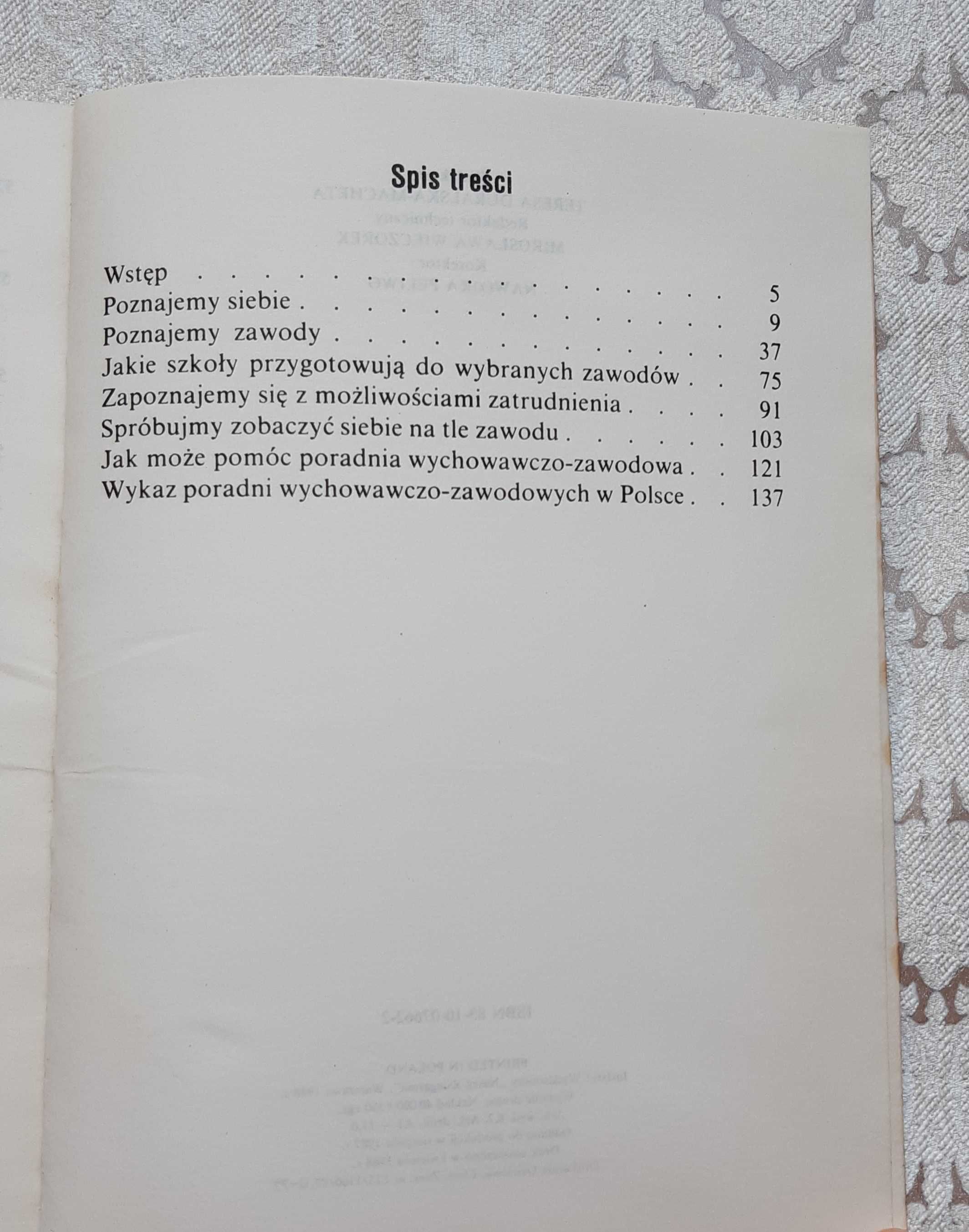 Książka "Przygotowujemy się do wyboru zawodu" Trzeciak