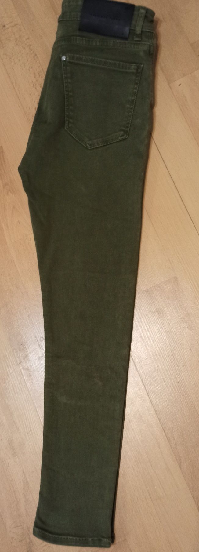 Spodnie Zara Men butelkowa zieleń