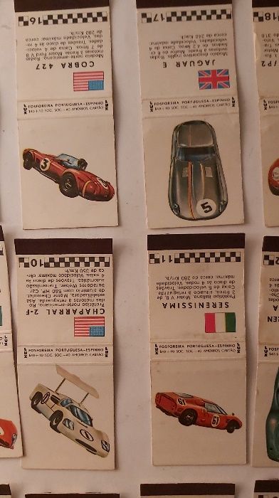 Carteira de fósforos VINTAGE - Automóveis