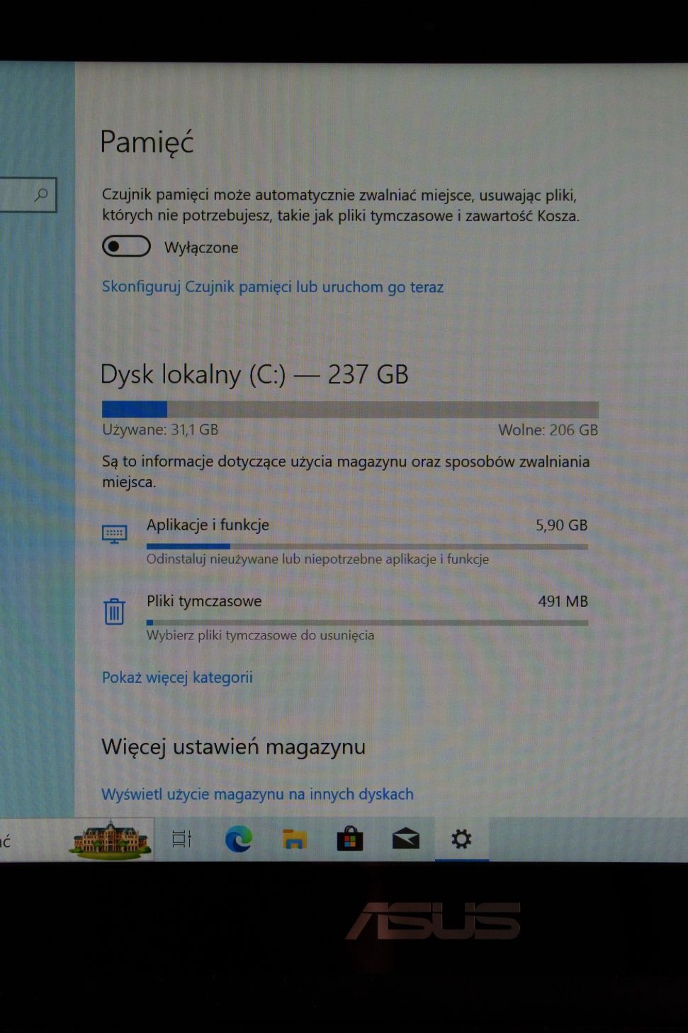 Laptop Asus UX360C | 8GB RAM | 237GB SSD | dotykowy ekran
