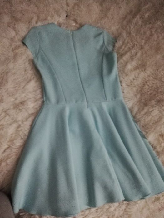 sukienka s.Moriss s/m sukienka 36/38 niebieska z koła s.Moriss błękit