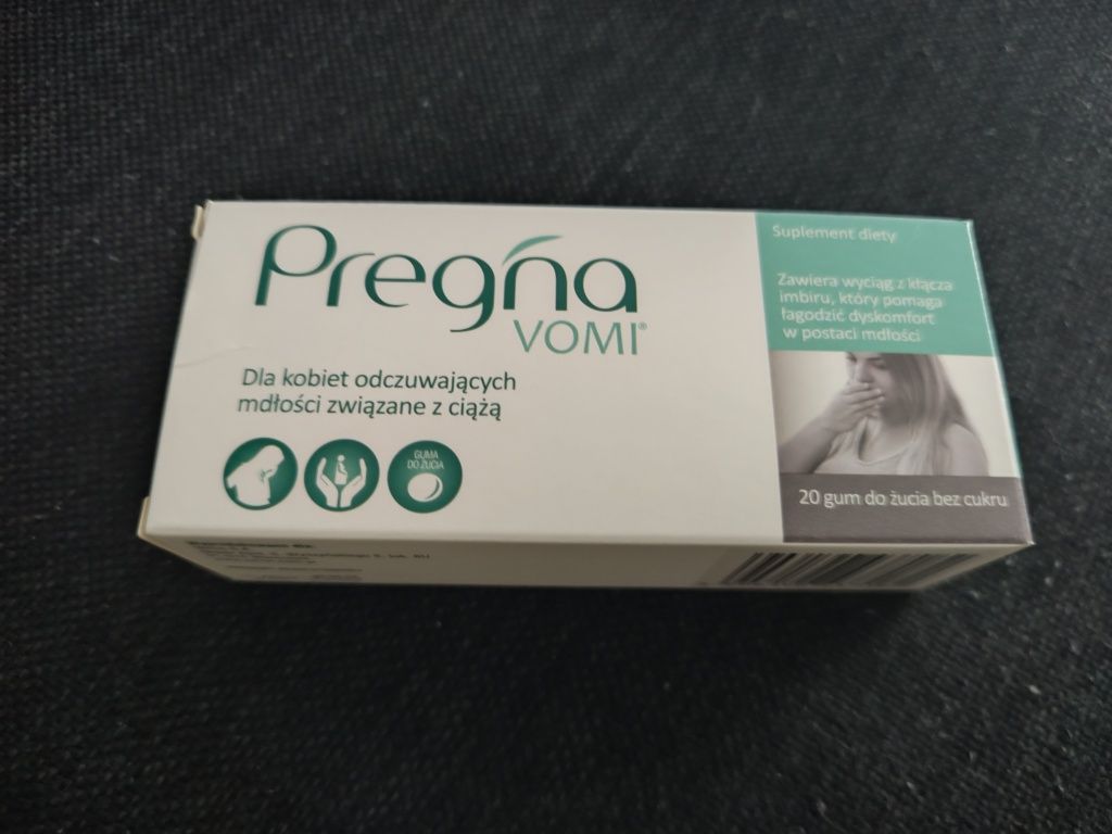 Pregna vomi - gumy do żucia na mdłości dla kobiet w ciąży