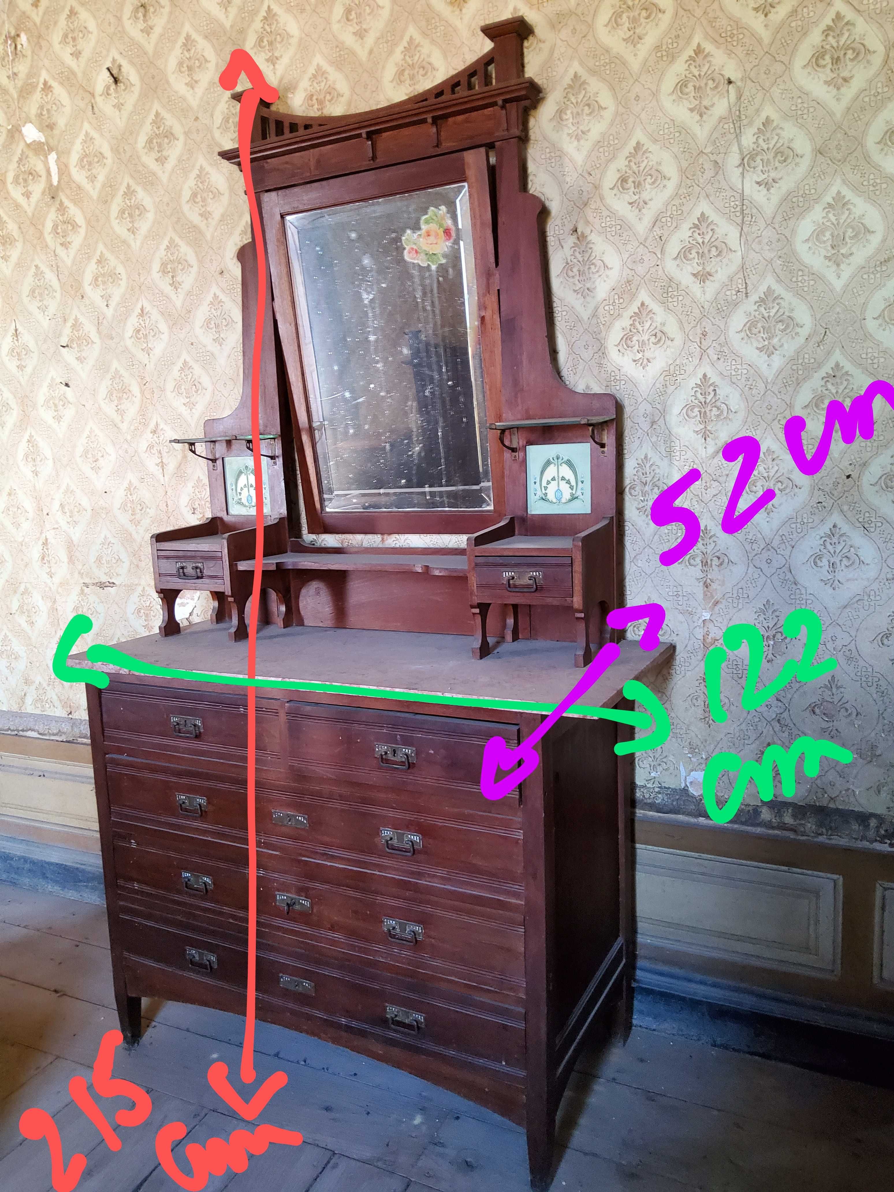 Mobília de quarto -  Arte Nova