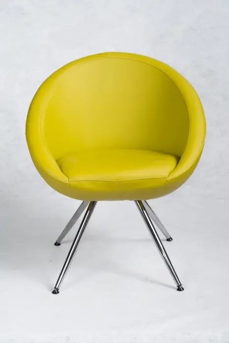Крісло офісне жовте