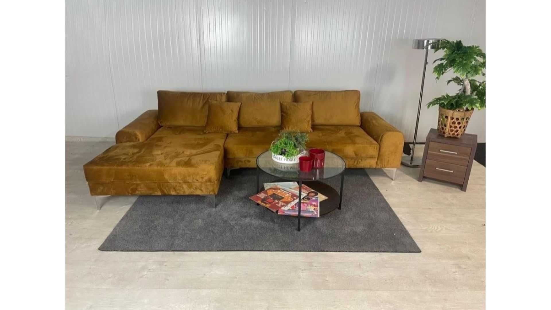 Narożnik welurowy DIEGO super design premium Dowóz 7 dni!STYLUX